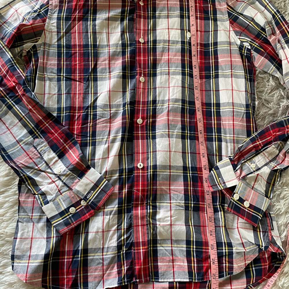 French Connection Plaid Button Down Shirt Long Sl… - image 7